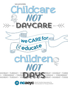 Childcare Not Daycare poster